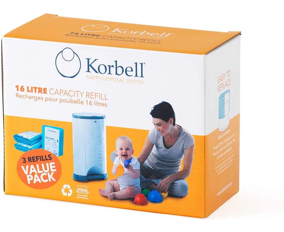 KORBELL Nappy Disposal BIN Liners (3PK)