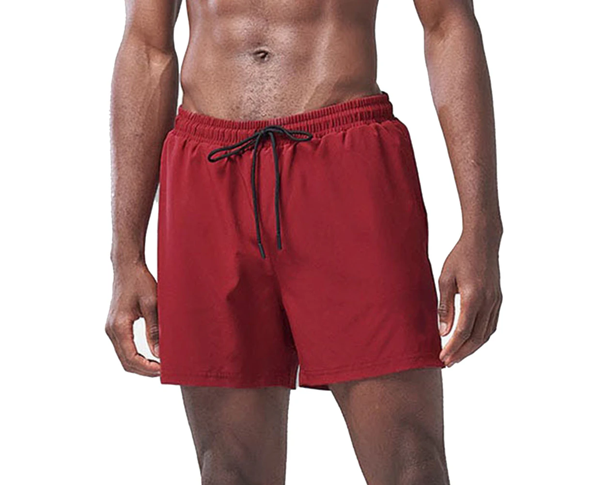 Red shorts Fitness running training pants Casual quick drying beach shorts Summer shorts