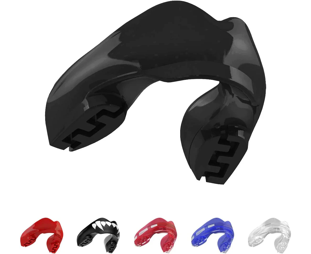 SAFEJAWZ Ortho Series Sports Mouth Guard for Braces (Black)