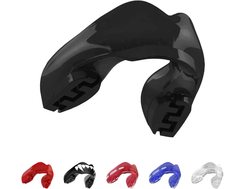 SAFEJAWZ Ortho Series Sports Mouth Guard for Braces (Black)