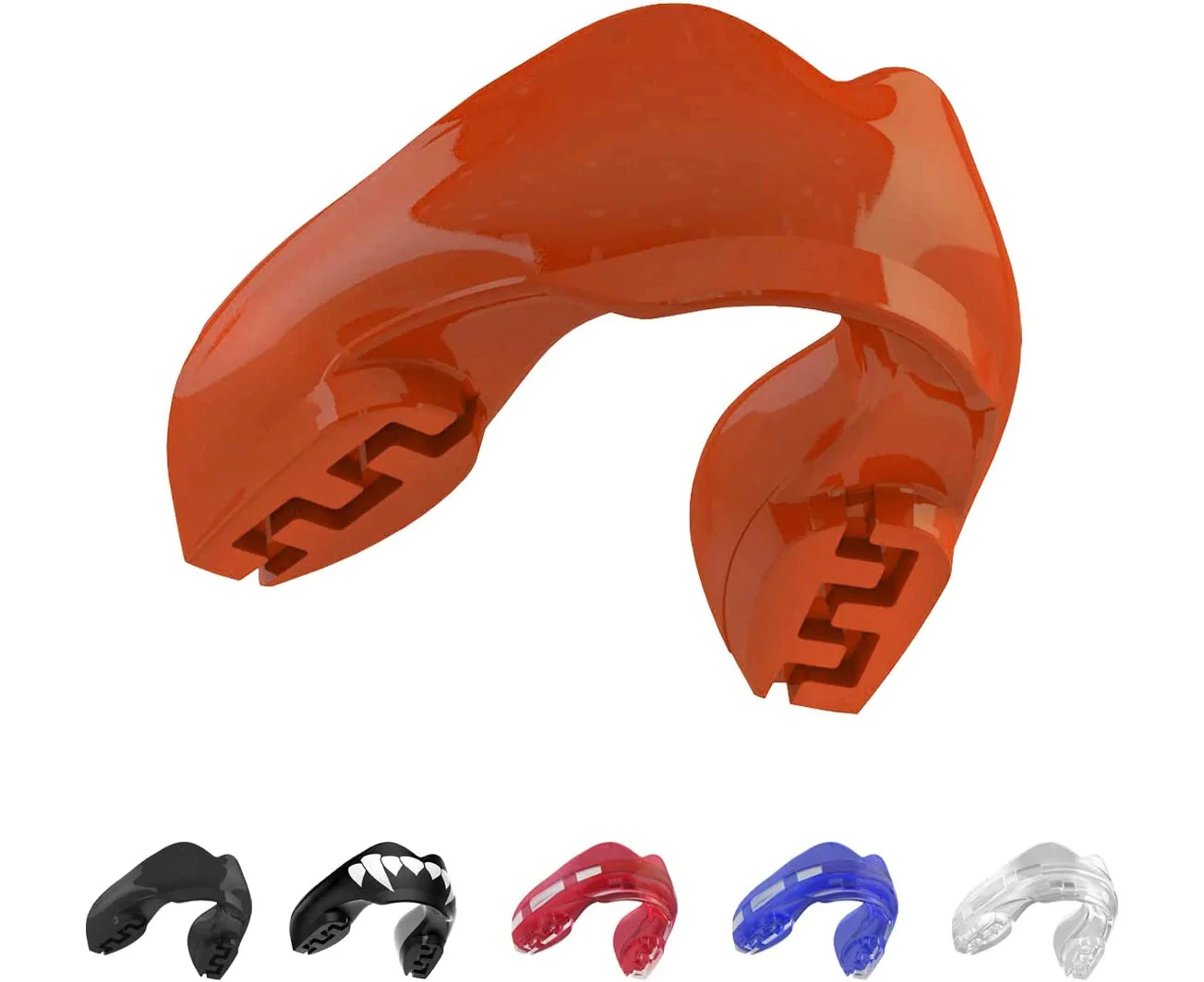 SAFEJAWZ Ortho Series Sports Mouth Guard for Braces (Red)