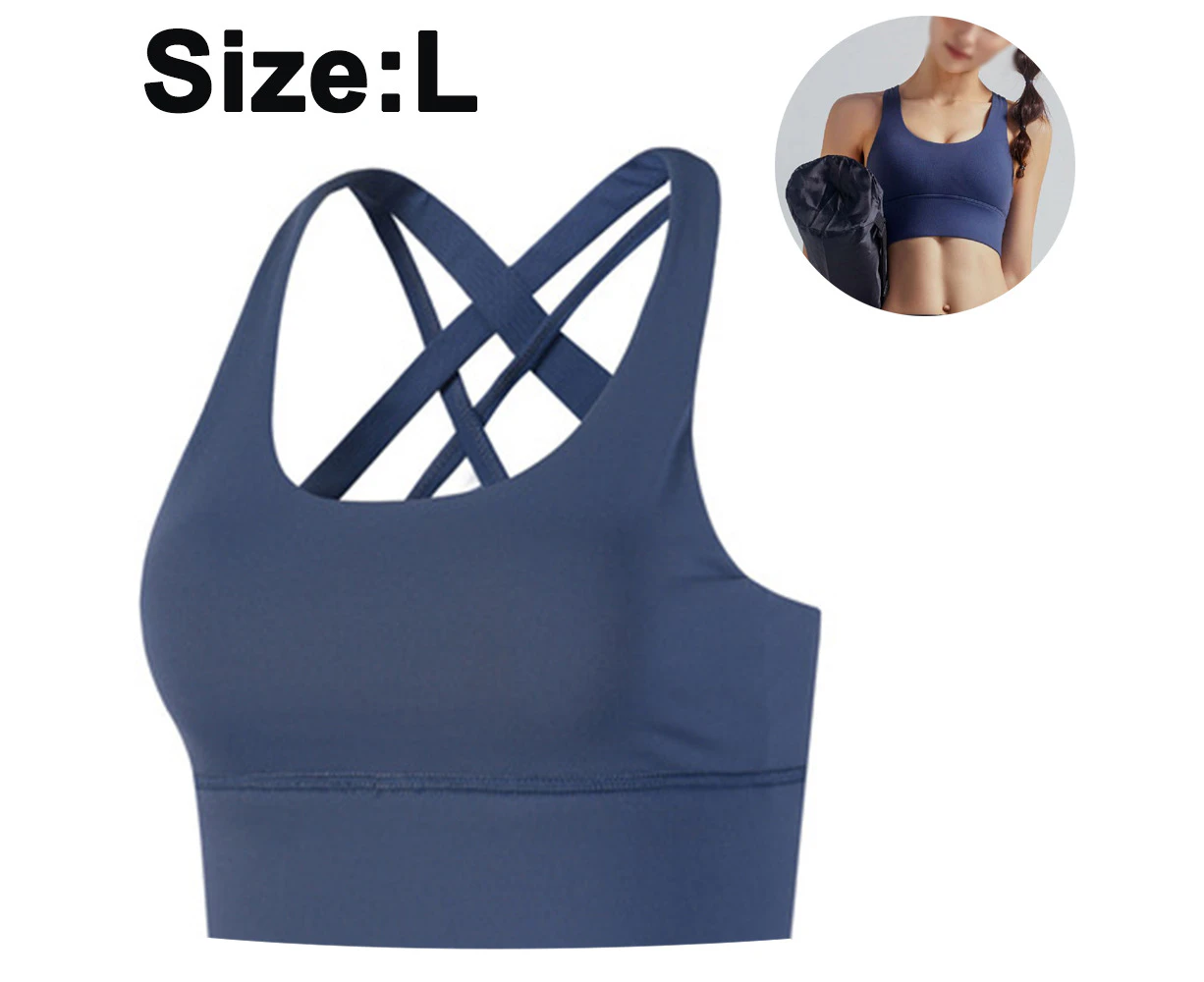 1 PCS Women High Impact Sports Bras Criss Cross Back Sexy Running Bra