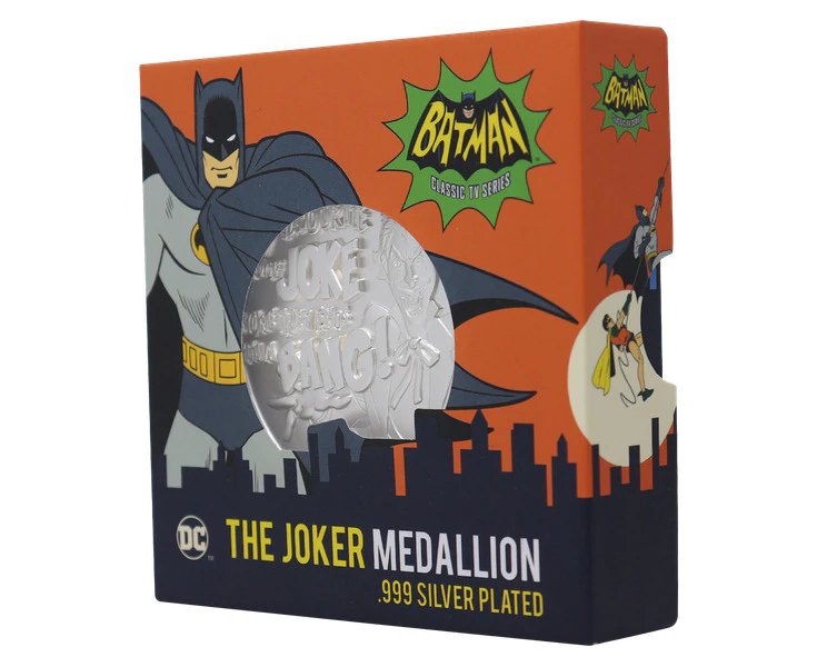 DC Comics The Joker Limited Edition .999 Silver Plated Medallion