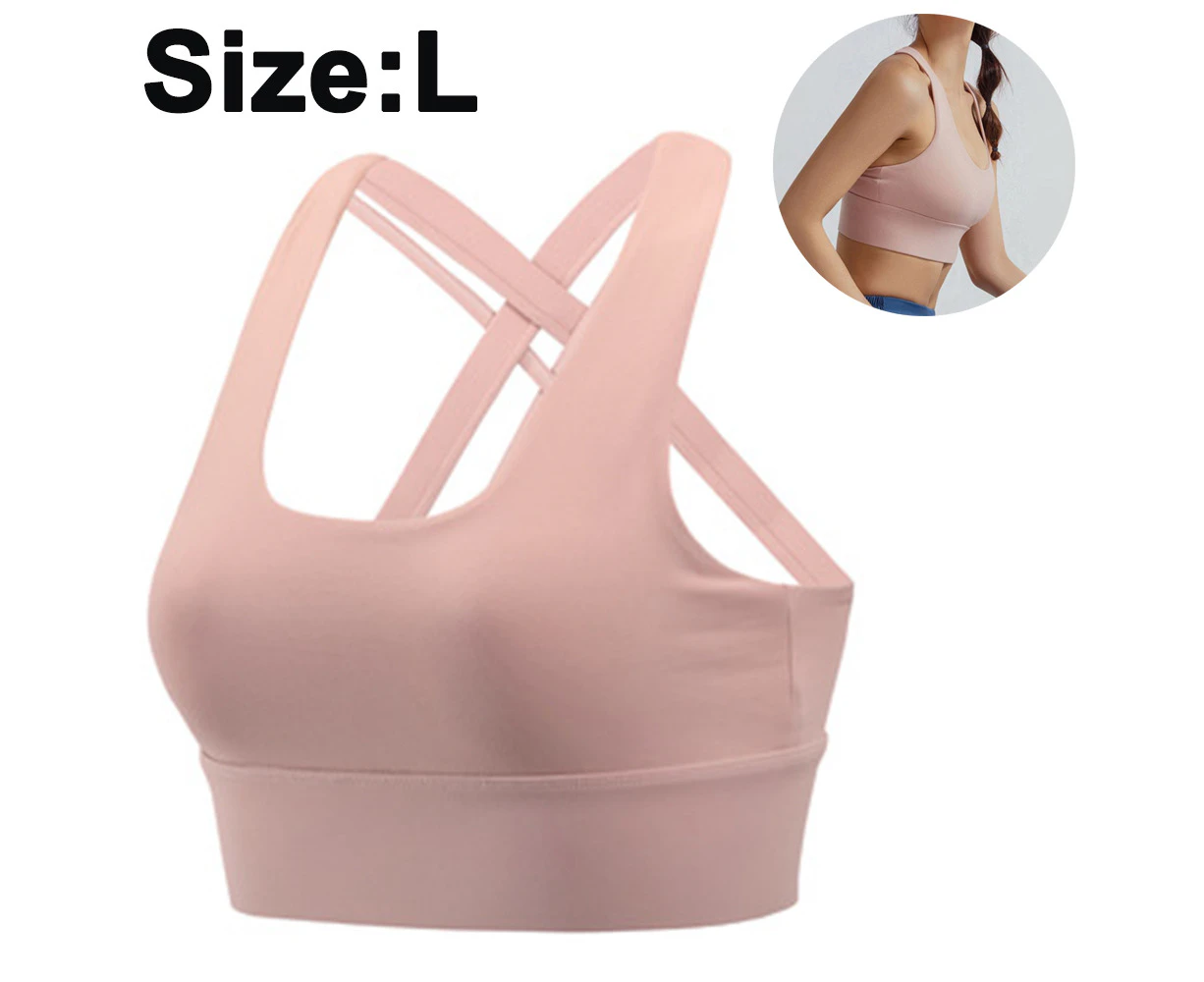 1 PCS Women High Impact Sports Bras Criss Cross Back Sexy Running Bra