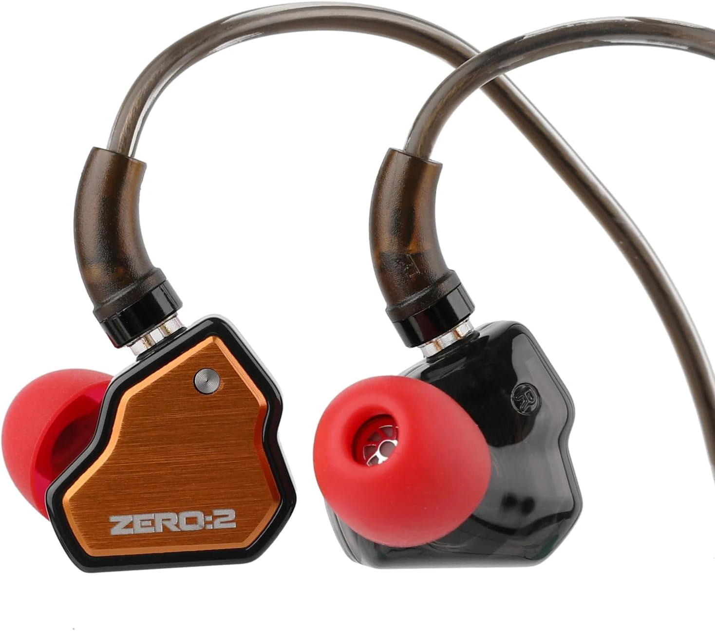 Linsoul 7Hz x Crinacle Zero:2 in Ear Monitor, Updated 10mm Dynamic Driver IEM, Wired Earbuds Earphones, Gaming Earbuds, with OFC IEM Cable for Musician (Or