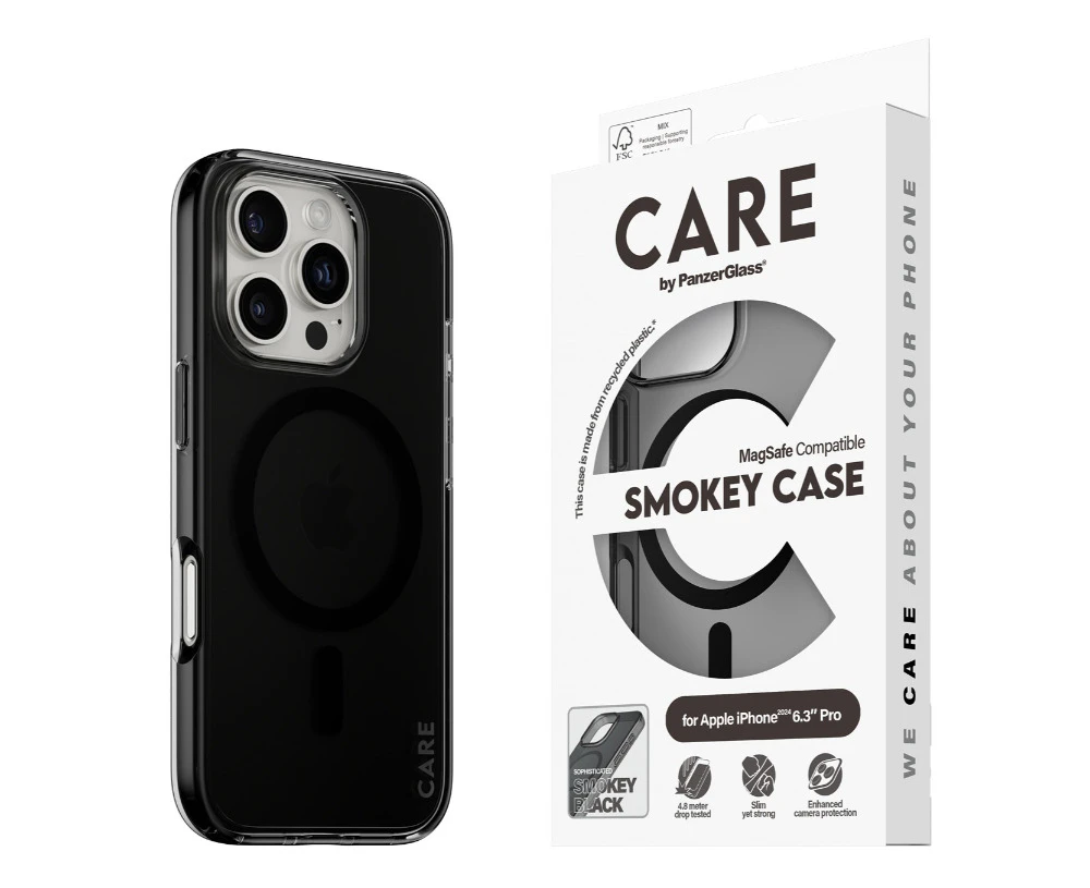 CARE by Panzer Flgship (MS) Case -iPhone 16 Pro - Smokey