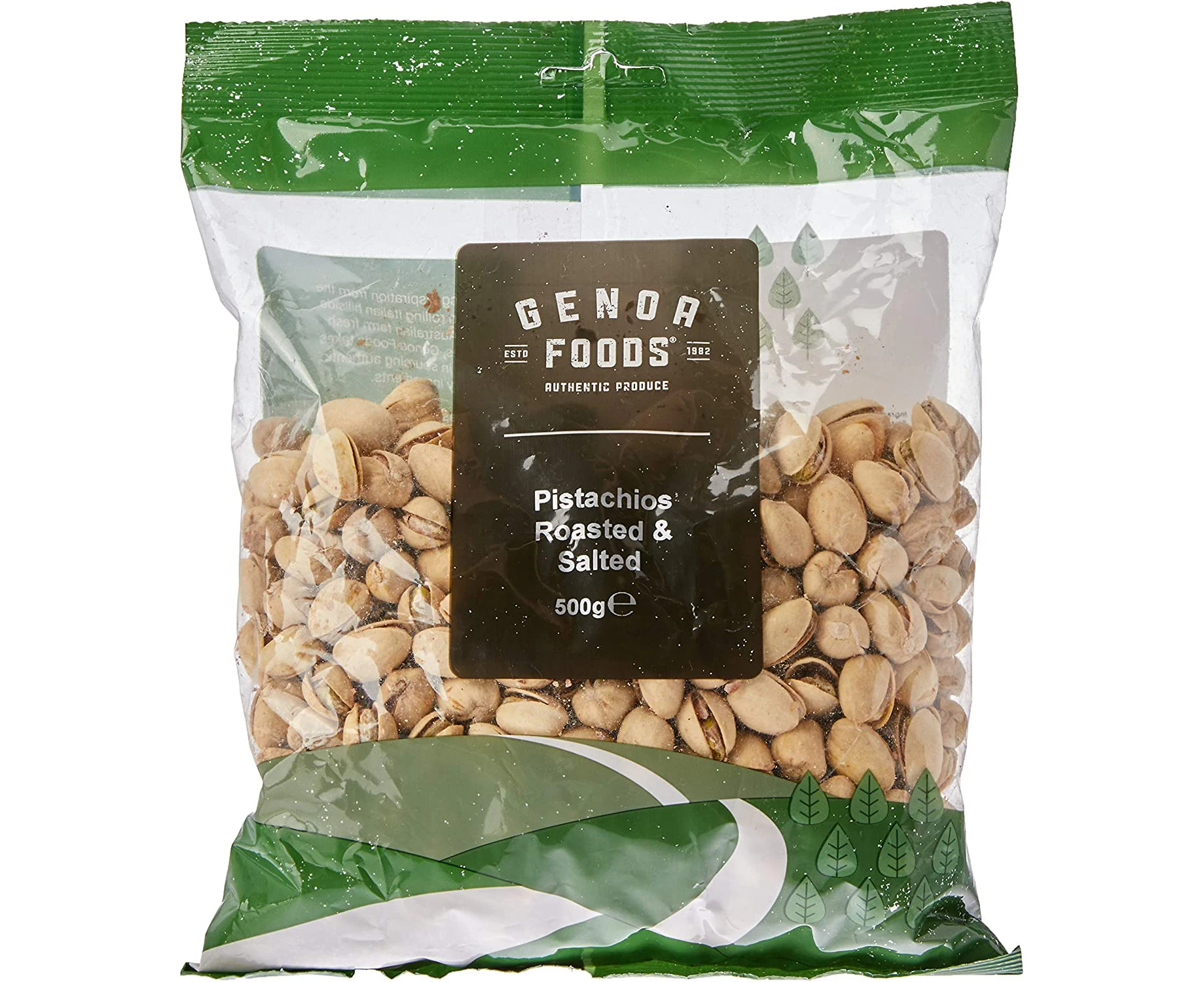 Genoa Foods Pistachios Roasted and Salted, 500 g, Pistachios Roasted and Salted