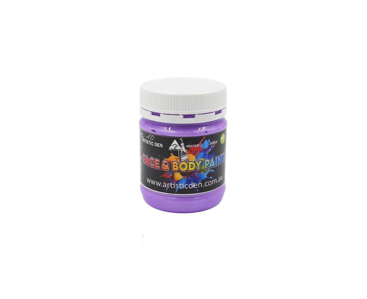 250ml Face and Body Paint UV Neon Pearlescent - Uv Neon Pearlescent Purple