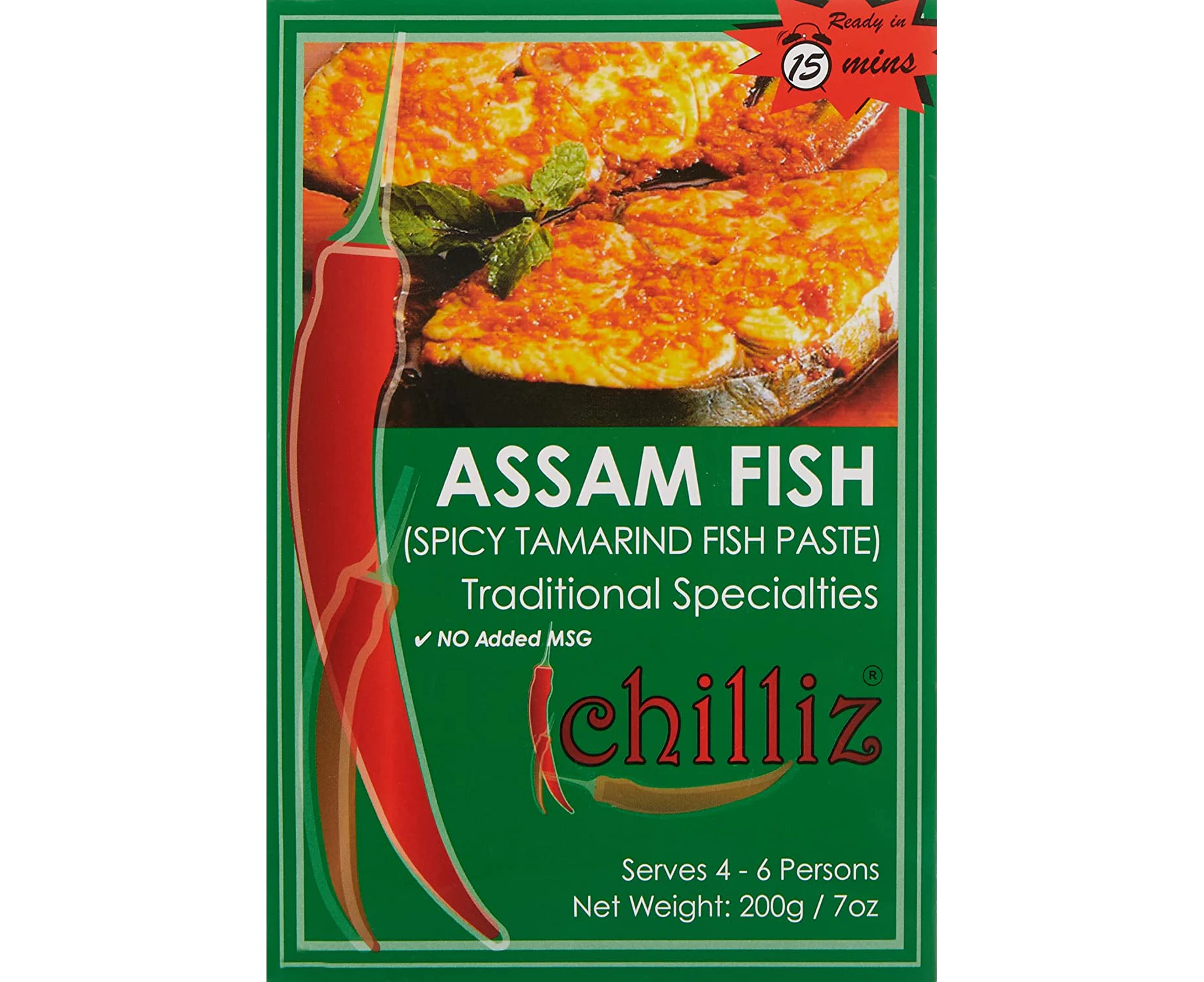 Chilliz Assam Fish Paste 200 g, 200 g, Assam Fish