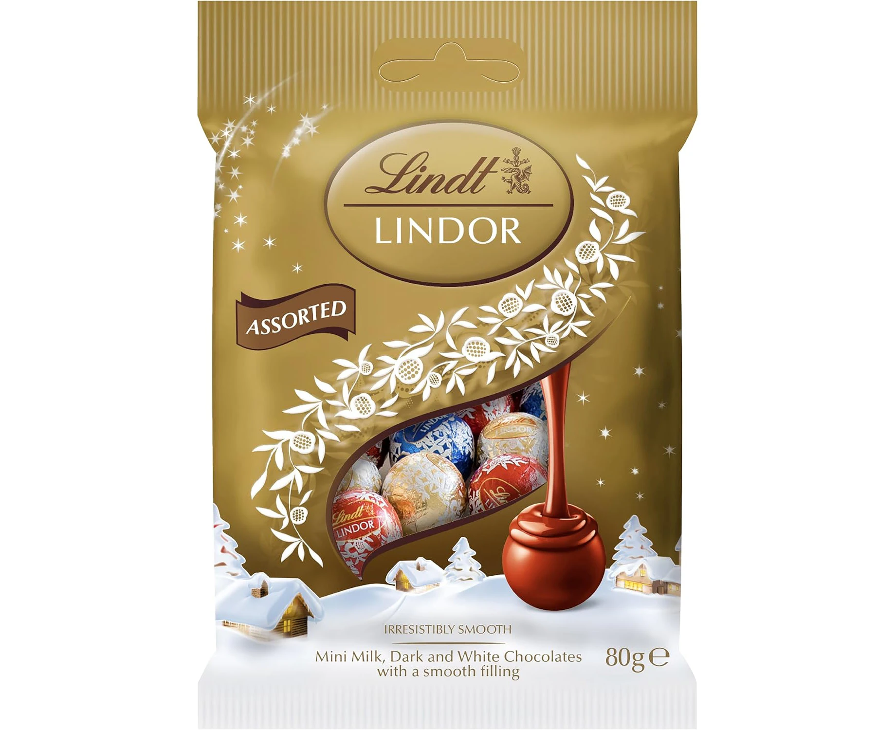 Lindt Lindor Assorted Chocolate Mini Baubles 80g