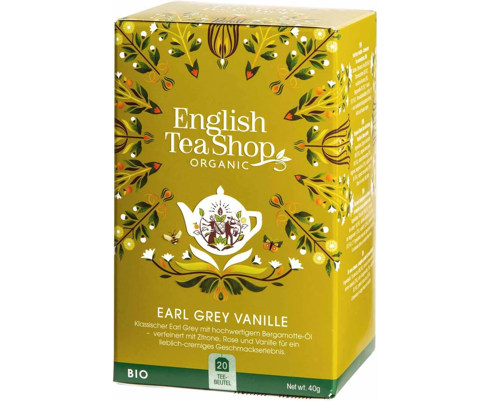 English Tea Shop Organic Vanilla Earl Grey 20 Teabags