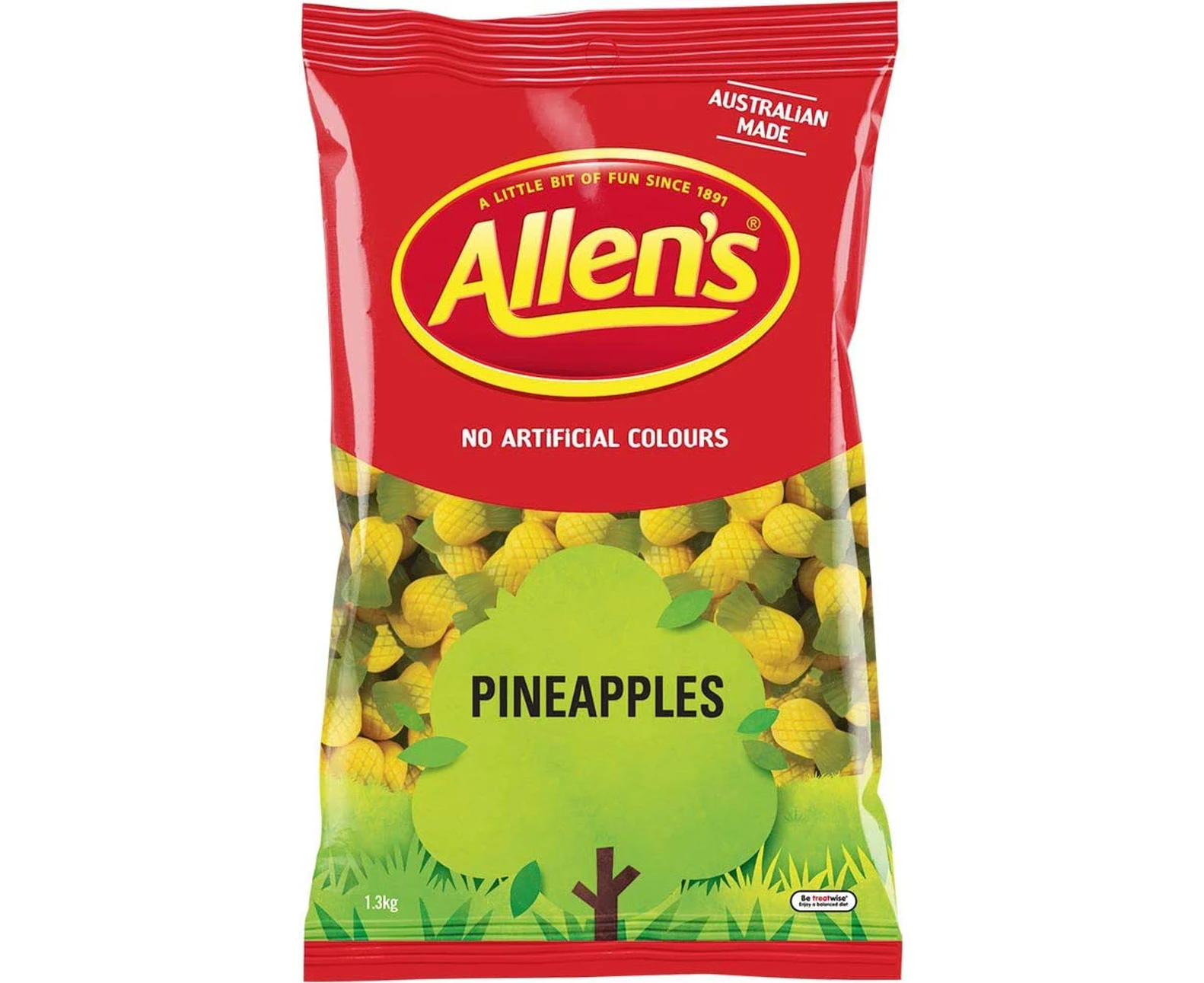 Allen's Pineapples Lollies 1.3 kg