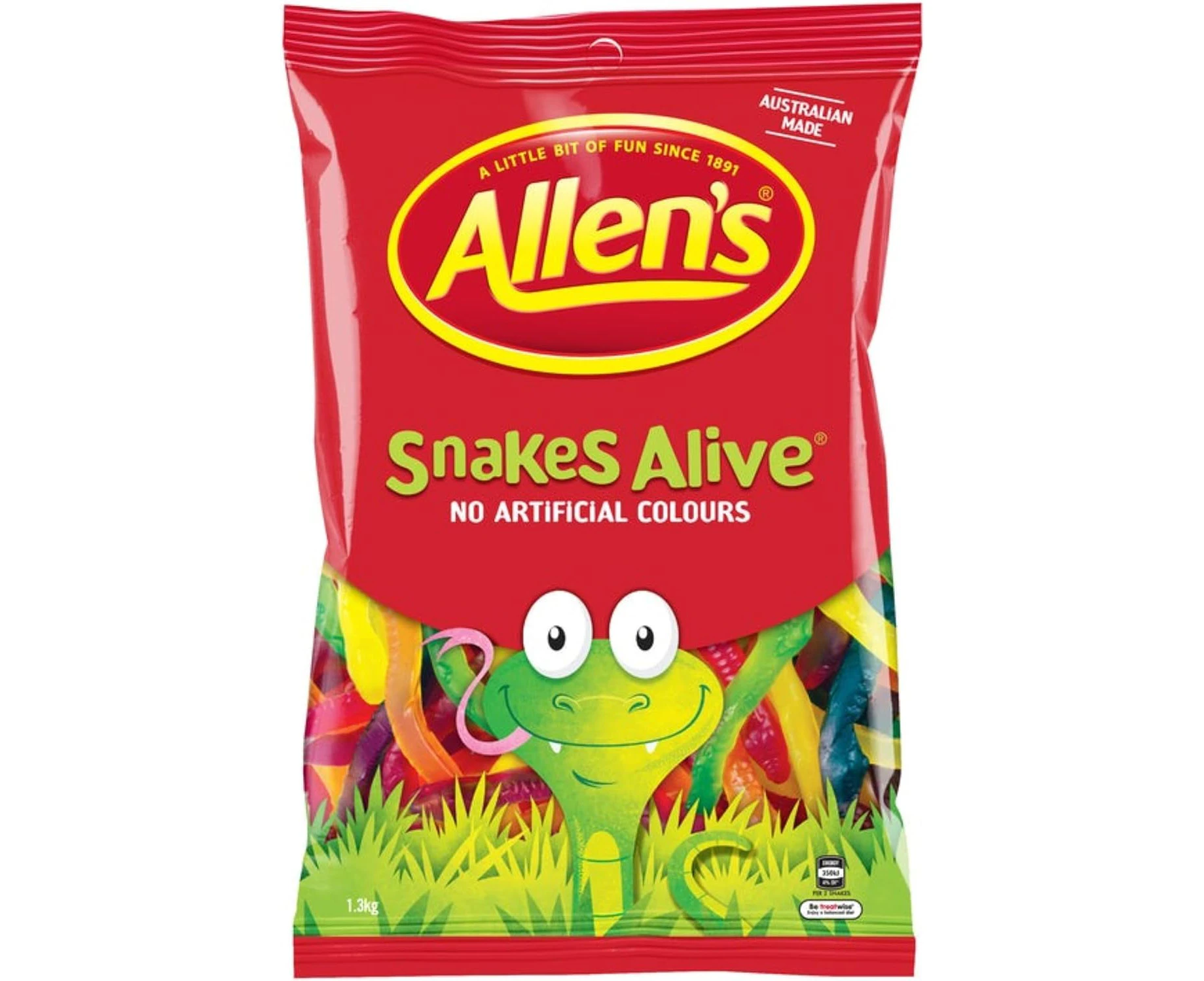 Allen's Snakes Alive Lollies 1.3 kg