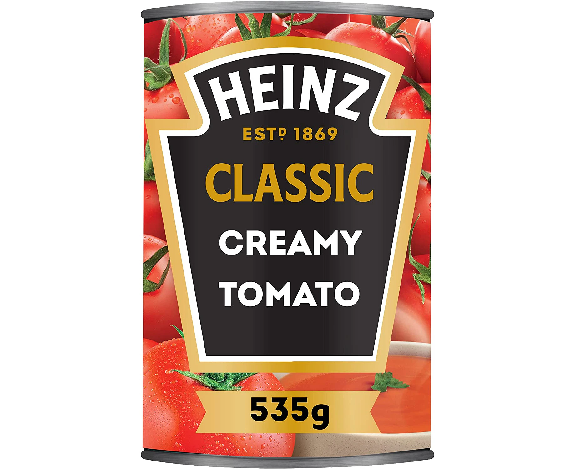 Heinz Classic Creamy Tomato Soup Family Pack Vegetarian Creamy Soup Canned Soup Tinned Soup 535g