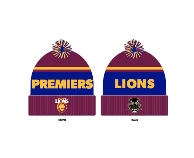 Brisbane Lions 2024 Premiers Beanie