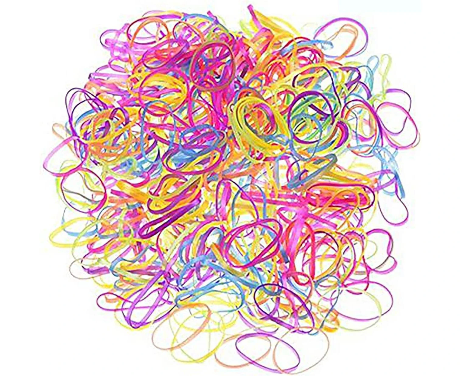 1000pcs Colorful Small Elastic Rubber Band Hair Ties Ropes Rings for Kids Baby Girls women Ponytails Hairstyles Braiding (Mix)