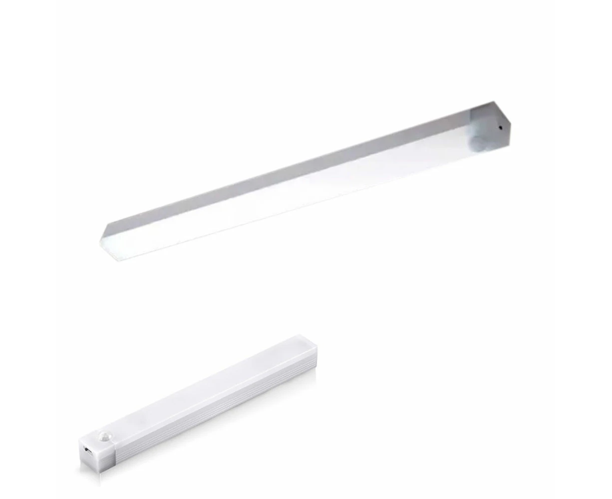 30CM Wireless LED PIR Motion Sensor Light Rechargeable Cabinet Closet Light Strip-White