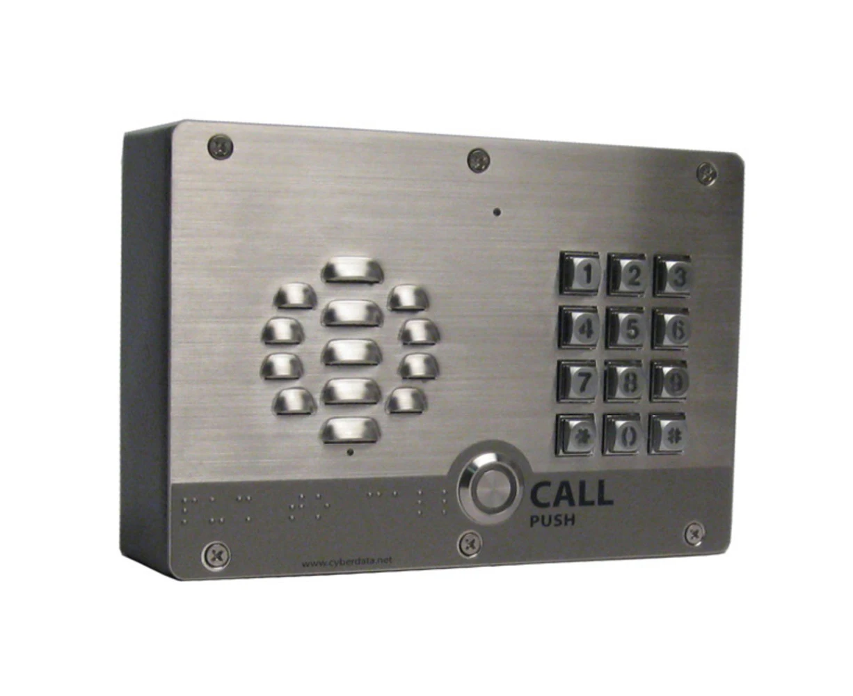 Cyberdata SIP Outdoor Intercom with Keypad. 2 years warranty, The CyberData SIP-enabled IP Outdoor Intercom/door Controller is a Power over Ethernet