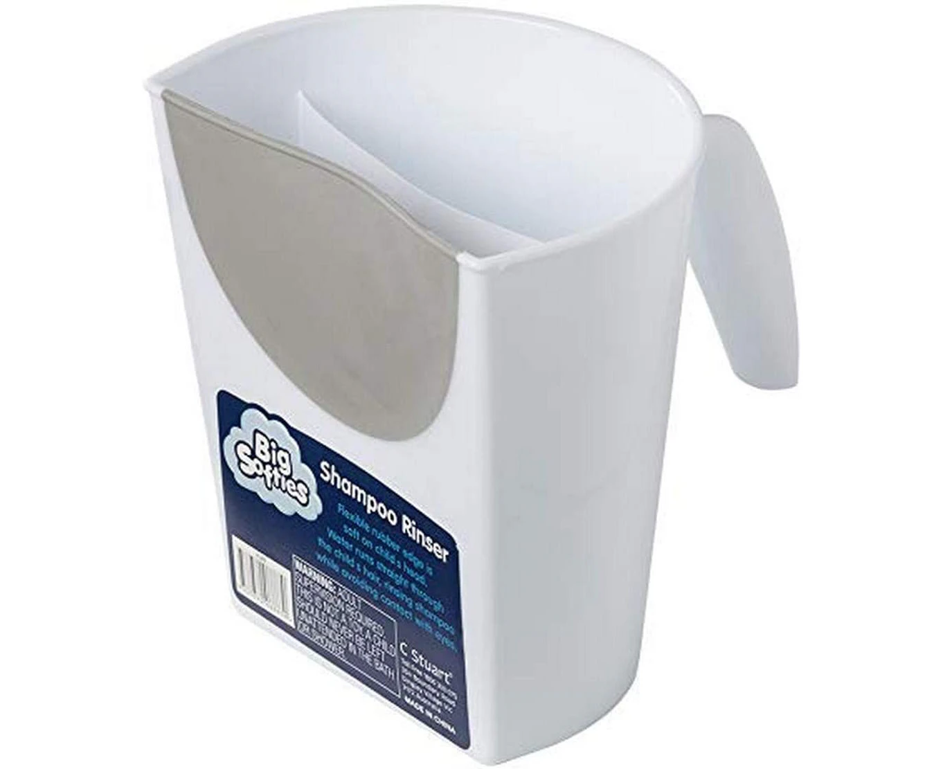 Big Softies Plastic Shampoo Rinser, White