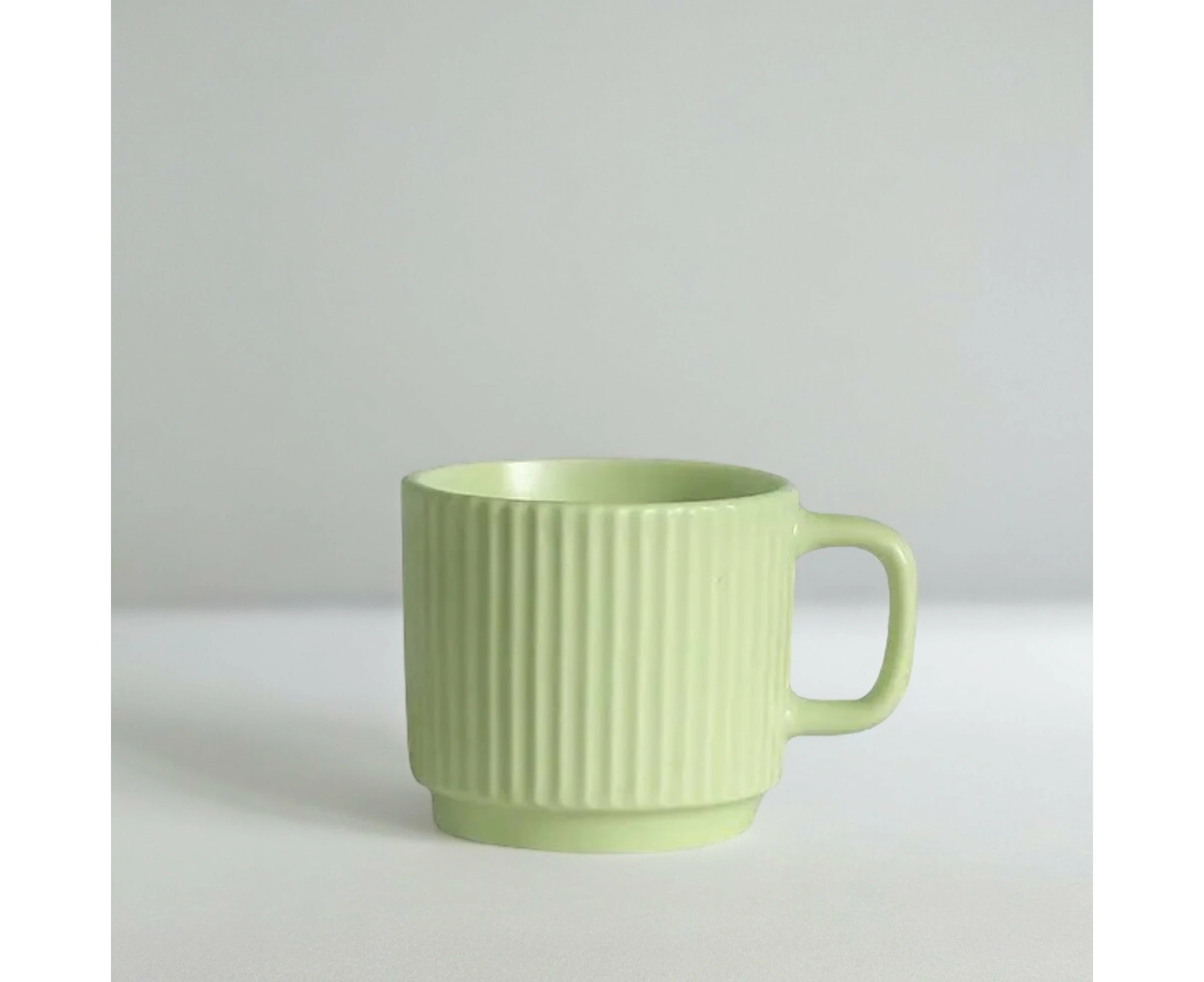 Linje Ceramic Mug Green