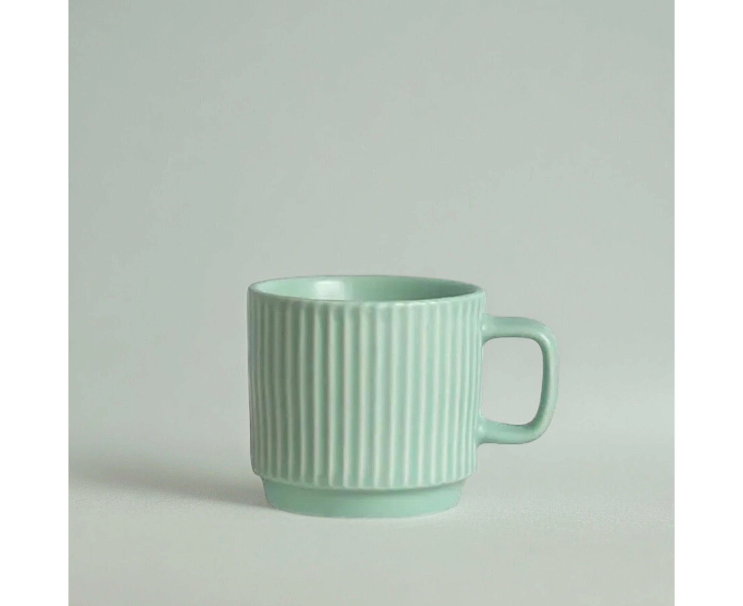 Linje Ceramic Mug Green