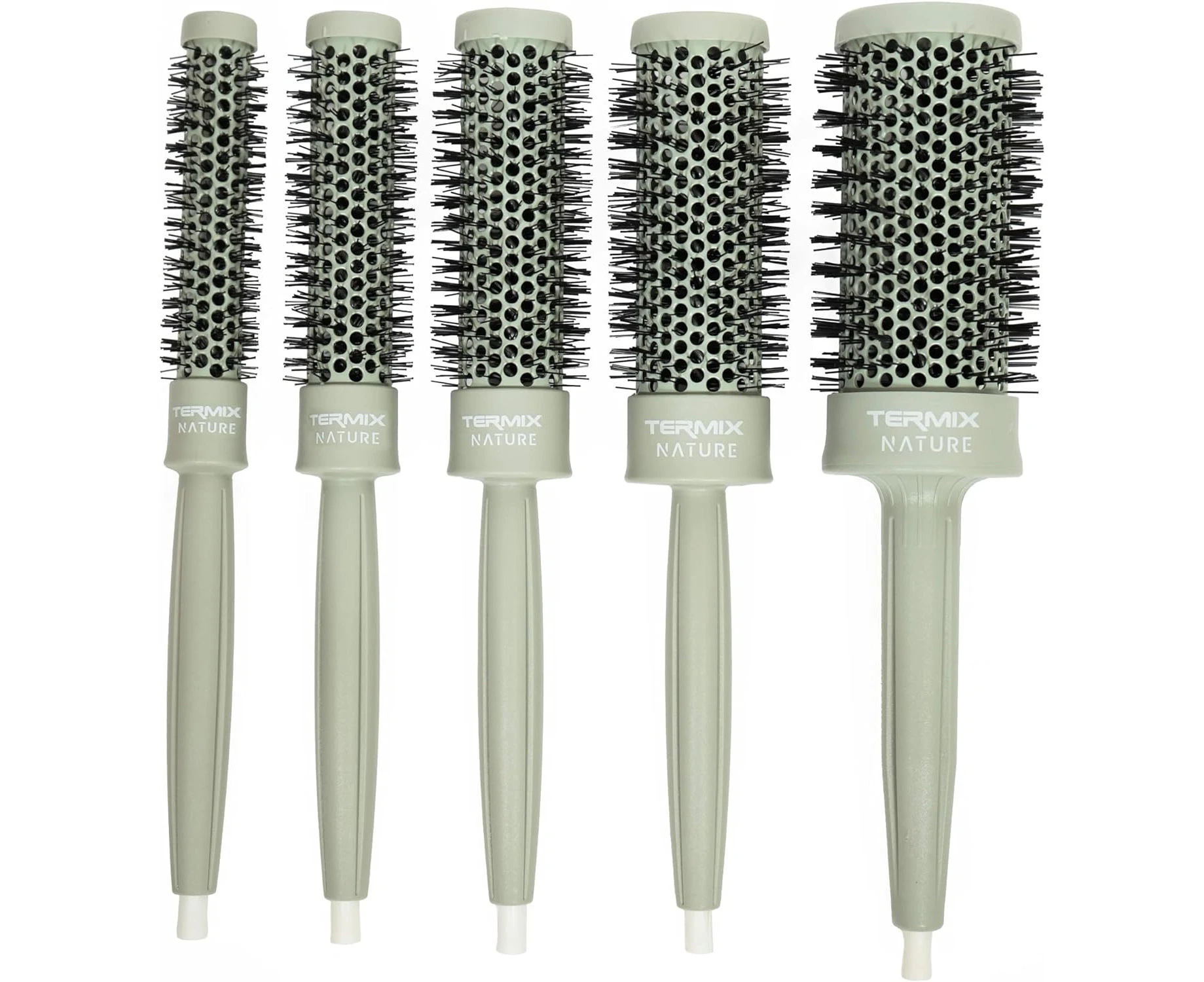 Thermix Professional Nature Round Brushes, Pack of 5 (Diameter 17, Diameter 23, Diameter 28, Diameter 32, Diameter 43)