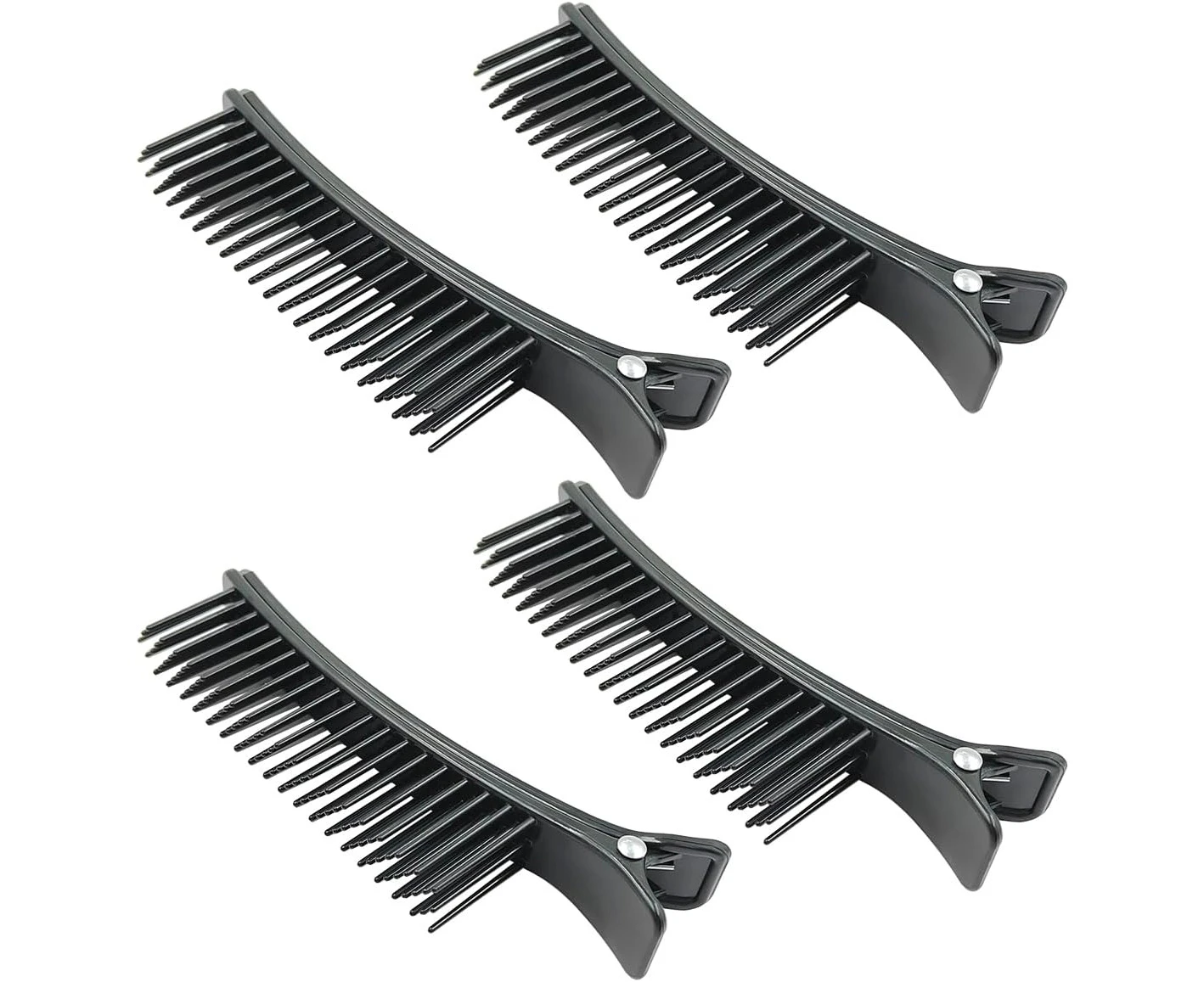 4PCS Grip Clips for Hair Sectioning, SonKu Styling Hair Parting Combs Clips for Salon Home Hair Cutting Coloring Perm Blow dry