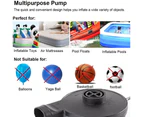 Electric Air Pump Air Mattress Portable Pump for Inflatables Couch, Pool Floats, Blow up Pool Raft Bed Boat Toy with 3 Nozzles, AC 110-240 Volt DC 12 Volt,