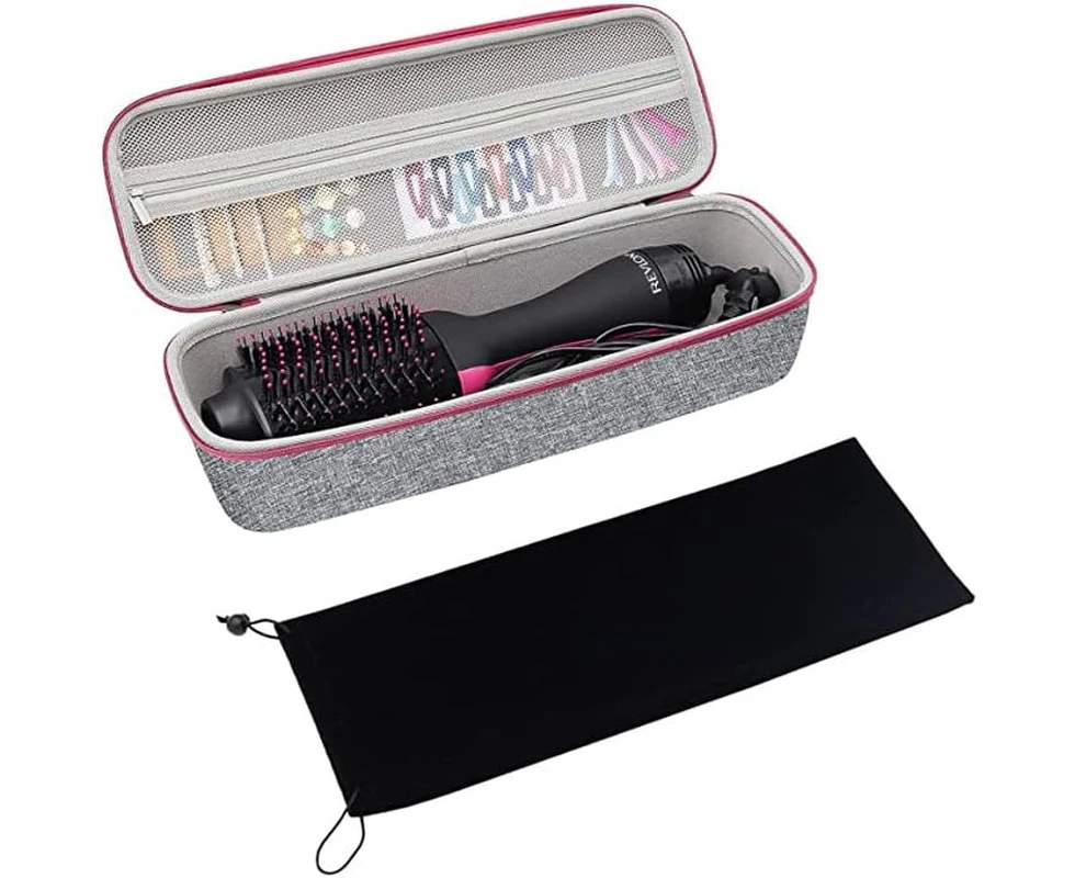 Jarttarn Hard Travel Case for Revlon Hair Dryer Brush, Hot Tools One-Step Hair Dryer and Volumizer Styler, Hot Air Brush Carrying Case Box (Gray)