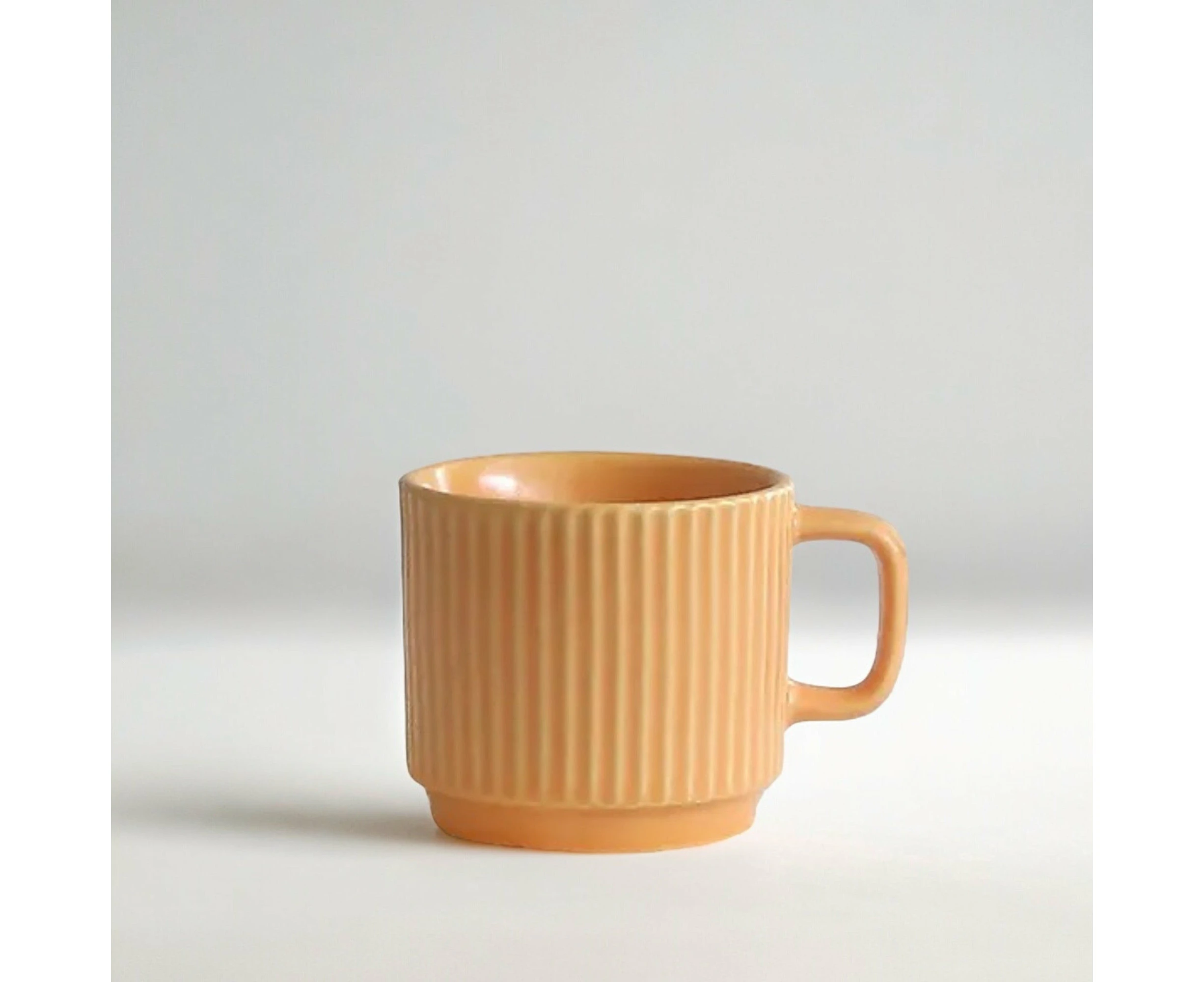 Linje Ceramic Mug Orange