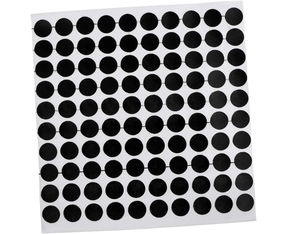 FITYLE 12mm/0.5inch Pool Snooker Billiard Table Dots Self Adhesive Black 100 Spots