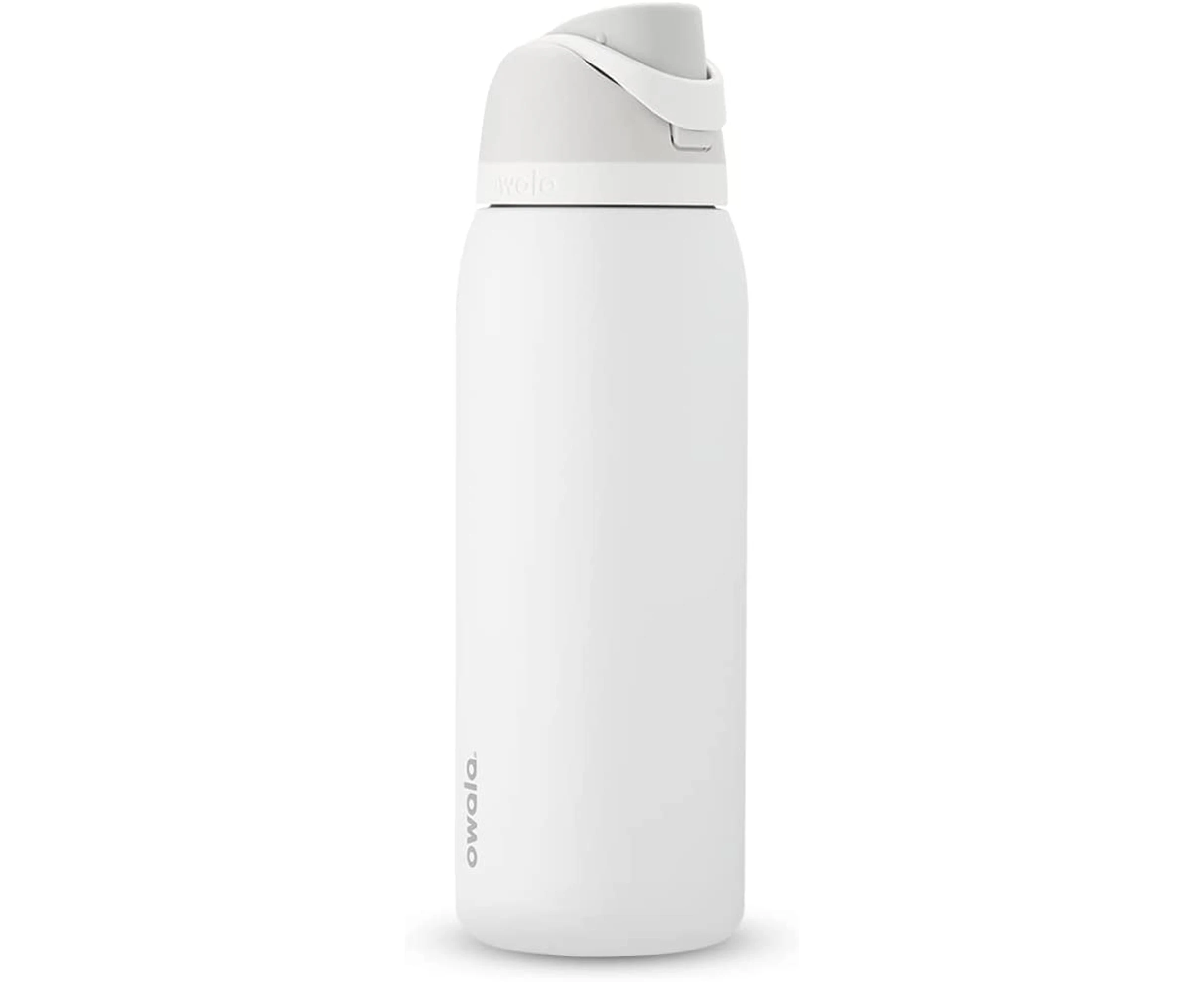 Owala FreeSip Insulated Stainless Steel Water Bottle with Straw for Sports and Travel, BPA-Free, 40-oz, Shy Marshmallow