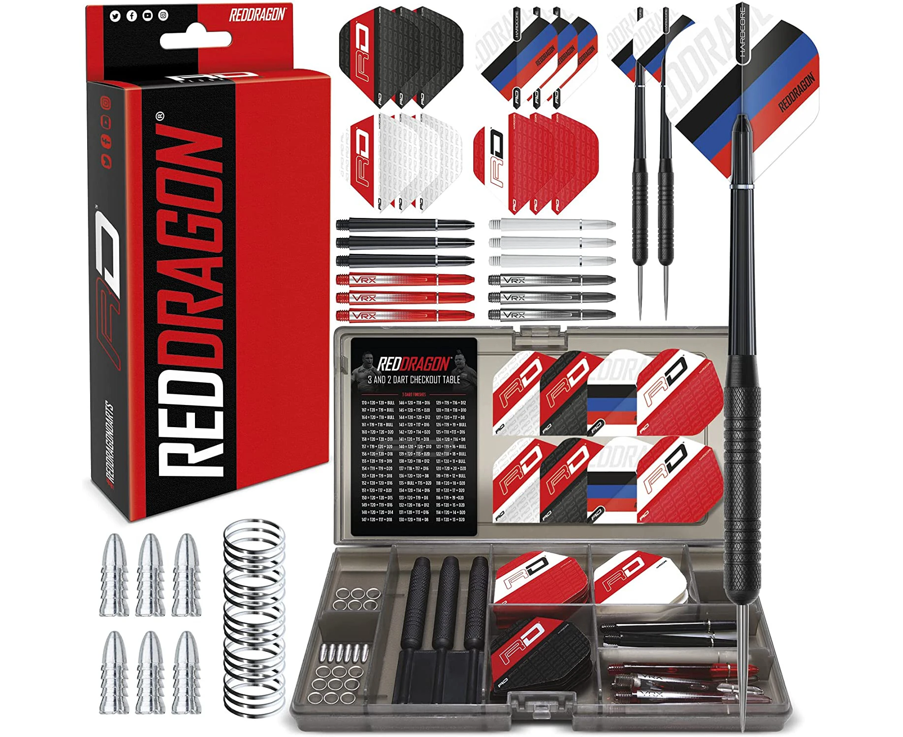 Red Dragon Ultimate 50 Piece Darts Set