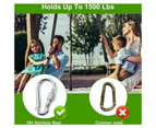 2 Pieces Tree Swing Strap Hammock Strap Hammock Attachment Tree Swing Attachment Swing Hammock Straps Swing Straps for Outdoor Hammocks for Hammock, Swing