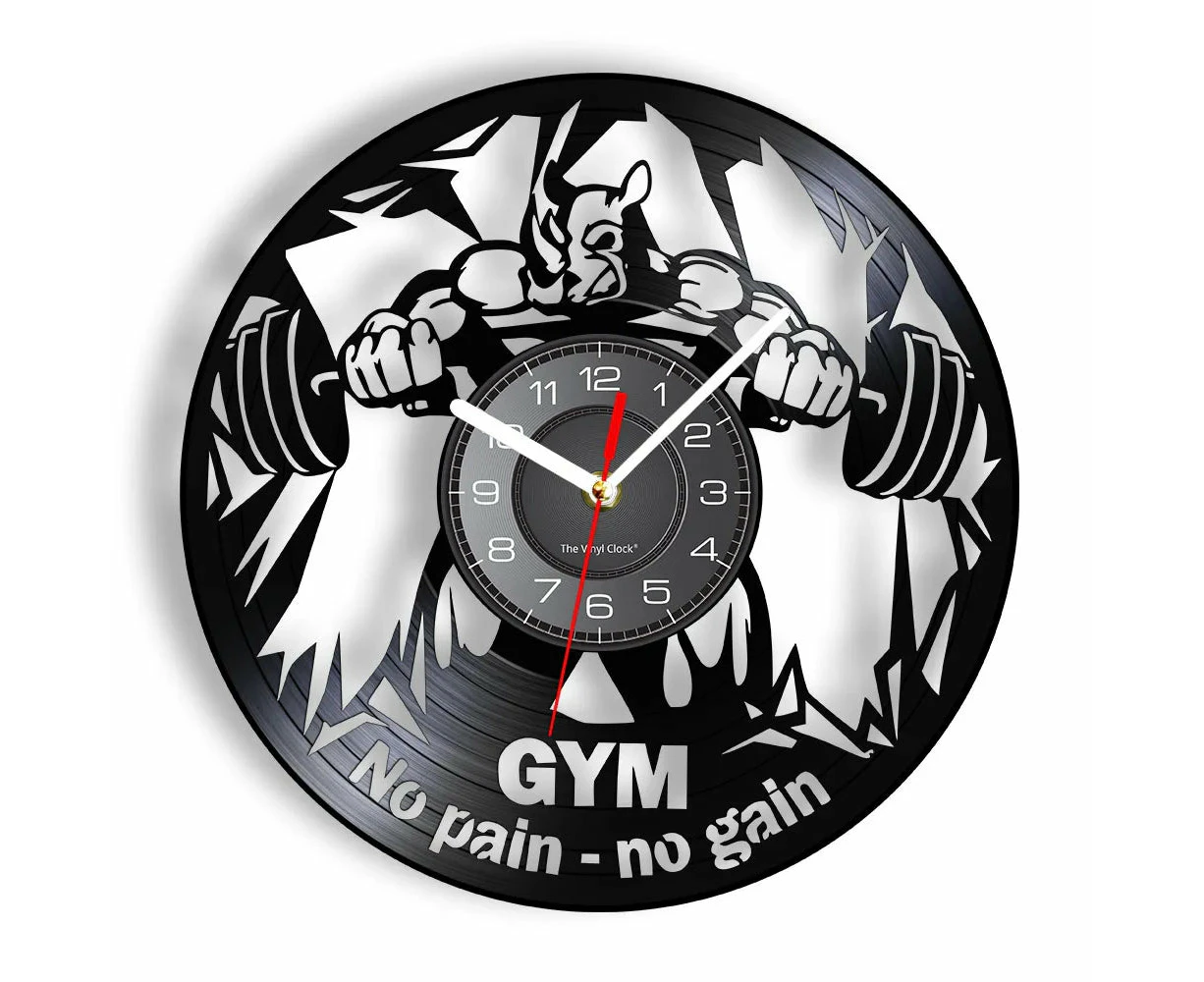 Motivational Fitness Club Wall Clock