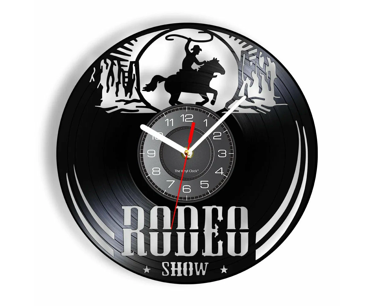 Vintage Cowboy Rodeo Wall Clock