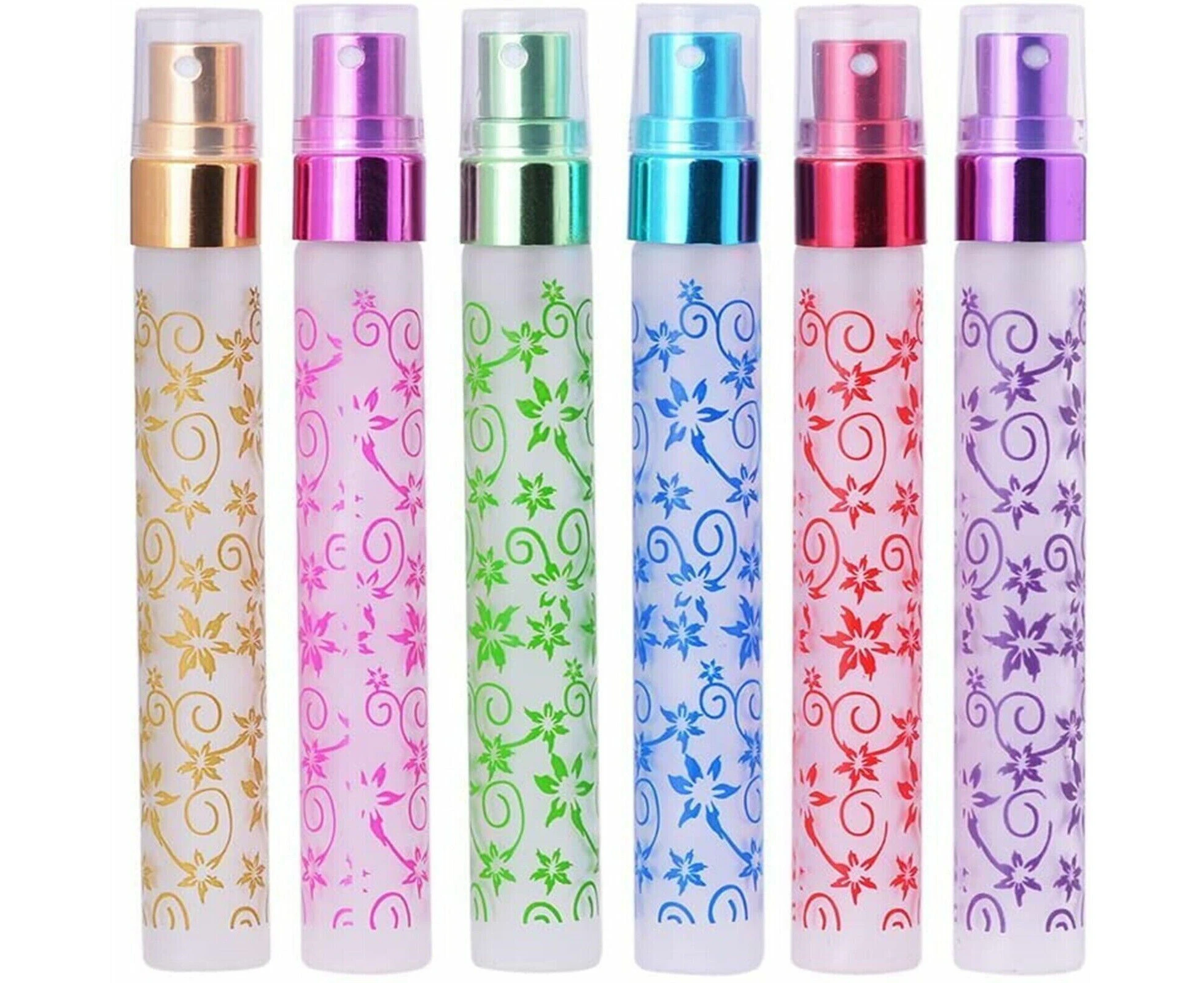 12x Glass Perfume Spray Bottle Atomizer Portable Mini Refillable Bottles 10ml