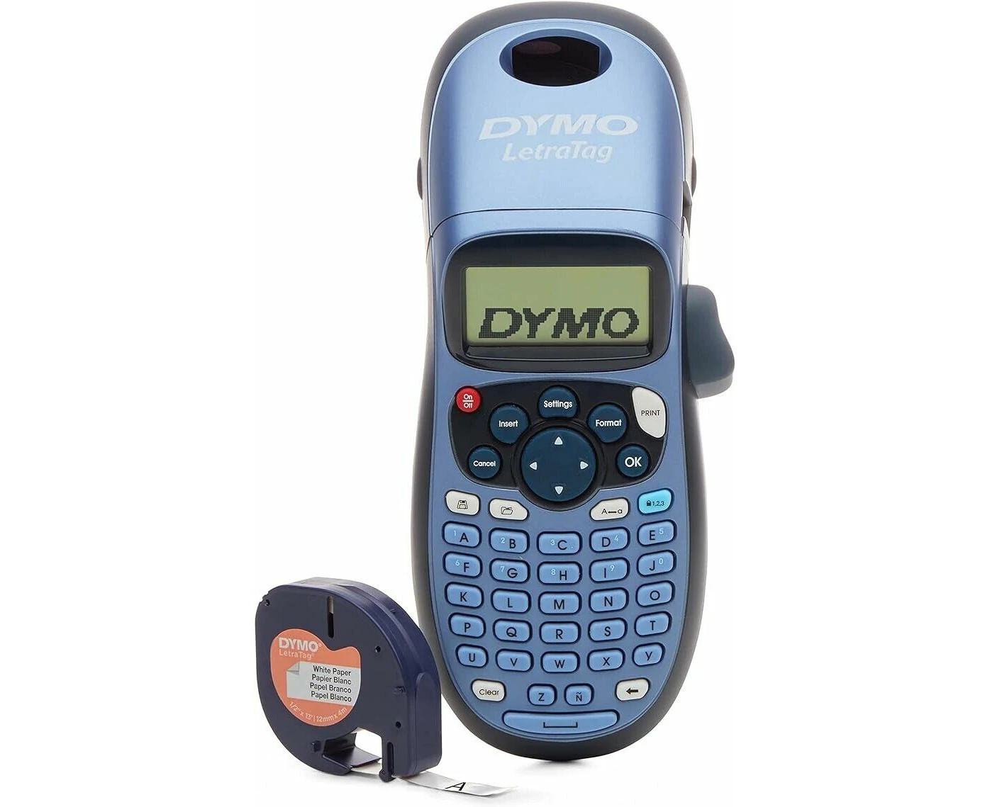 Dymo Letratag LT-100H Handheld Label Maker ABC Keyboard Label Printer LCD Screen