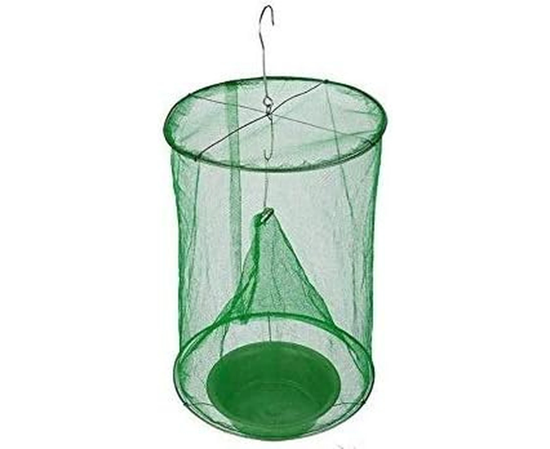 Reusable Fly Trap Insect Killer Net Cage Trap Outdoor Ranch Pest Hanging Catcher (1 PACK)