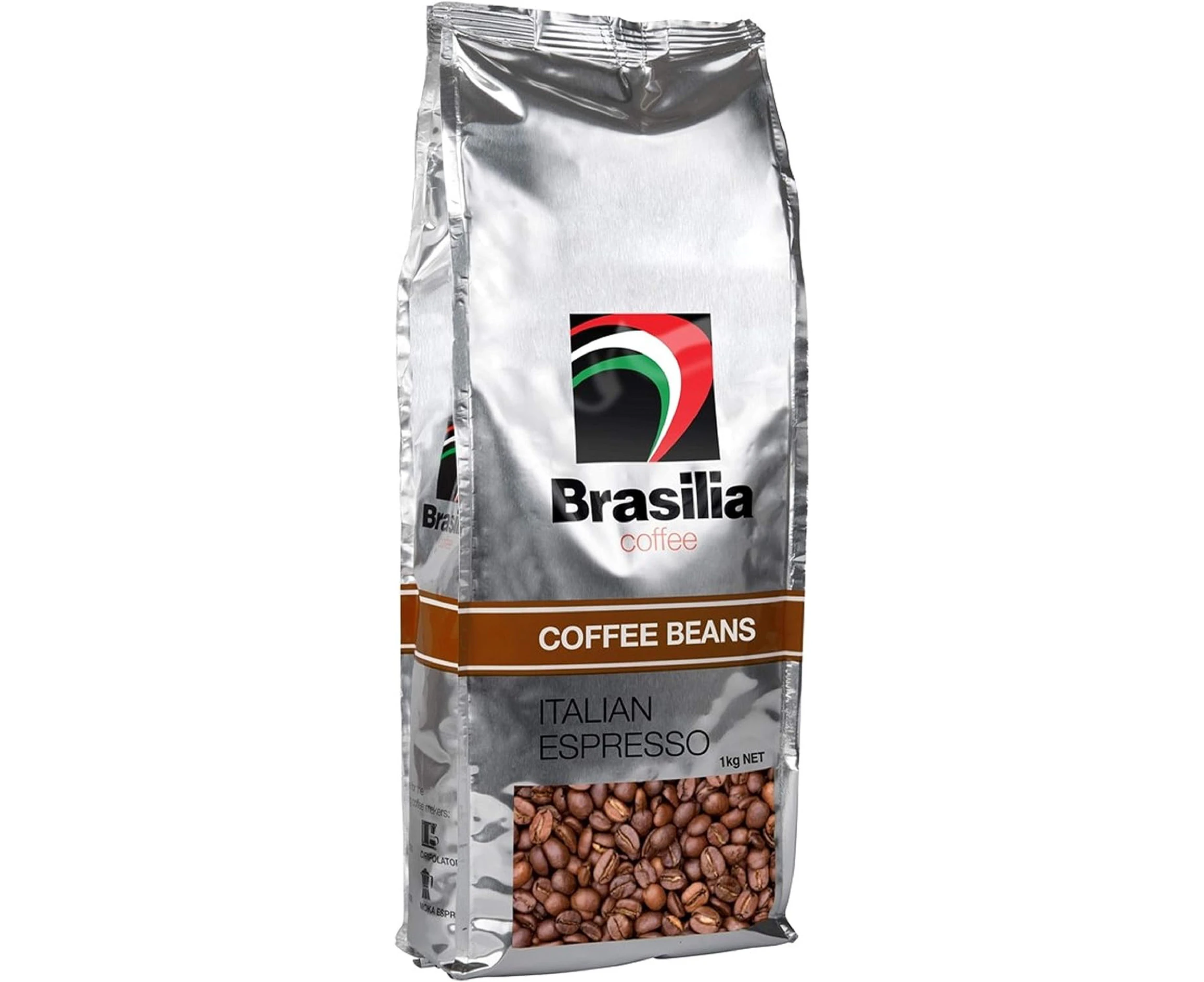 Brasilia Coffee Brasilia Coffee Beans 1kg Italian Espresso, 1 kg