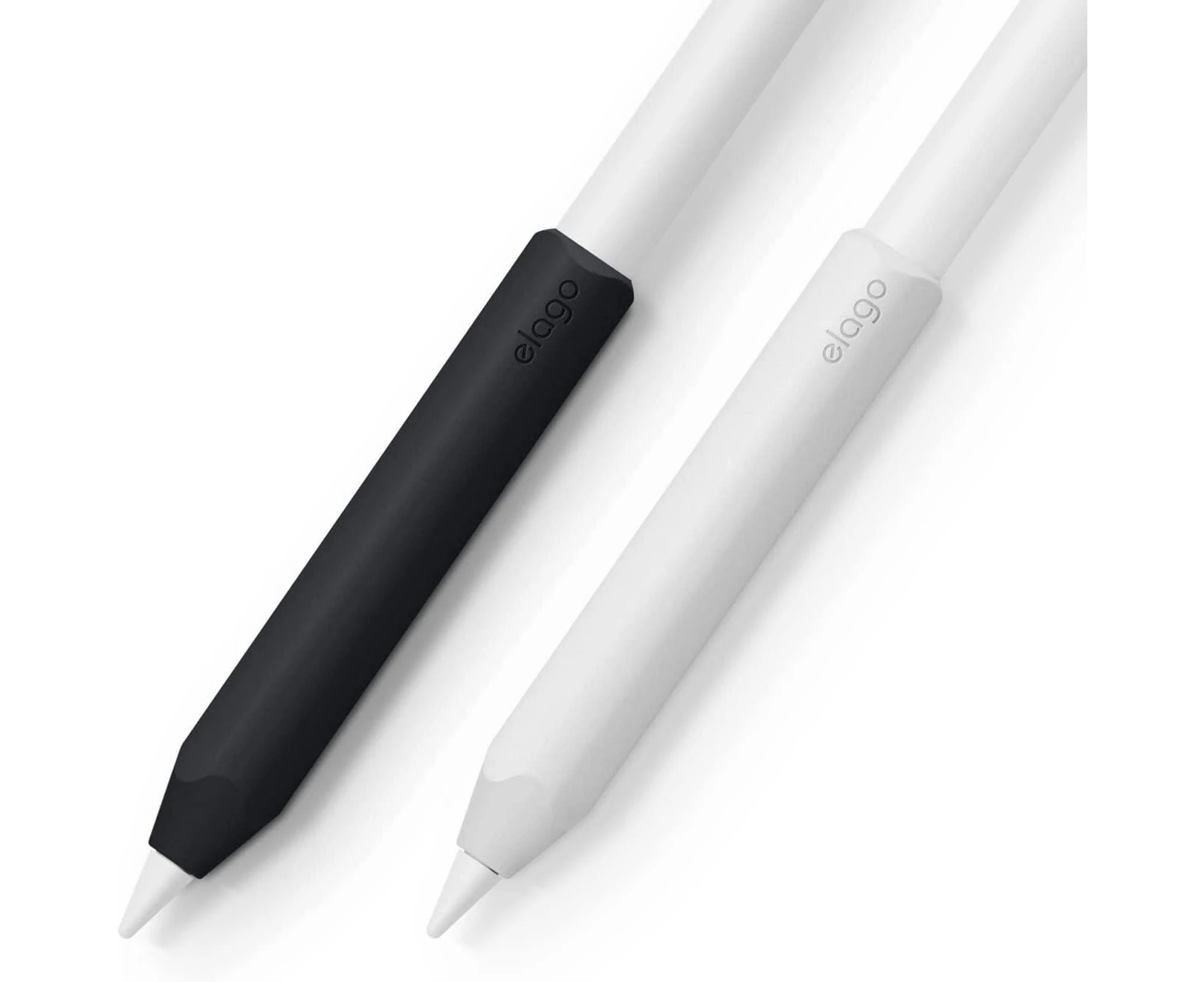 elago Silicone Grip 2 Pack Compatible with Apple Pencil C Type, Compatible with Apple Pencil 2nd & 1st Generation, Ergonomic Design, Compatible with Magnet