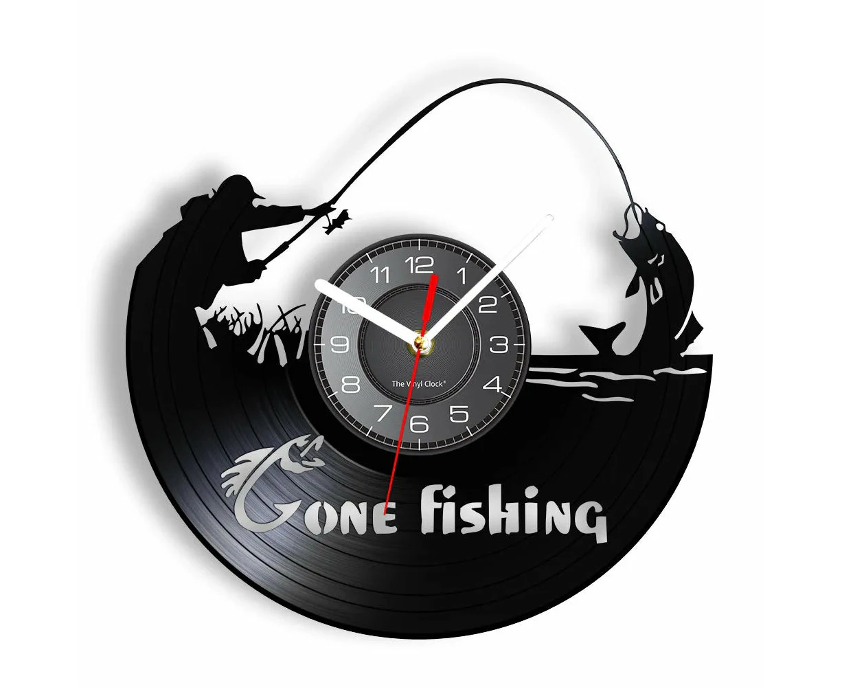 Handmade Fishing Wall Clock For Fishermen