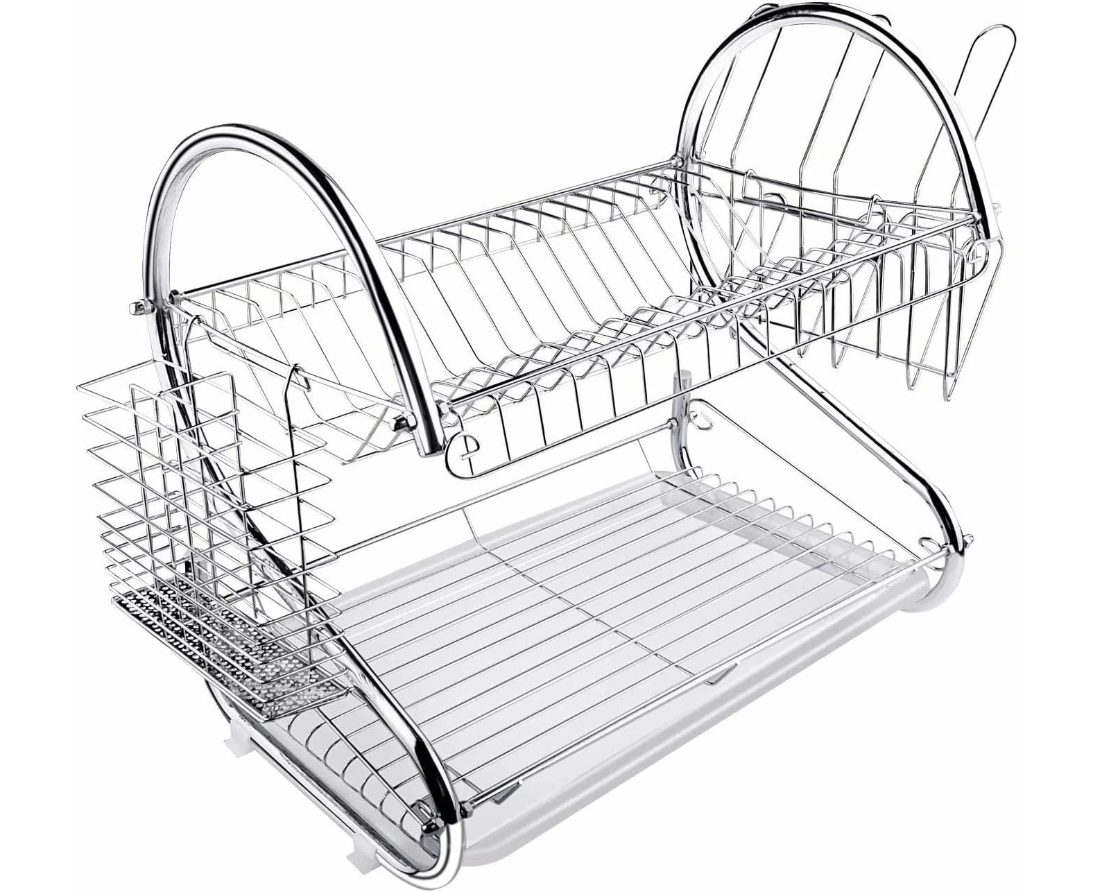 Dish Drainer, Kkvogmle, Stainless Steel, 39 X 26 X 42Cm, Silver