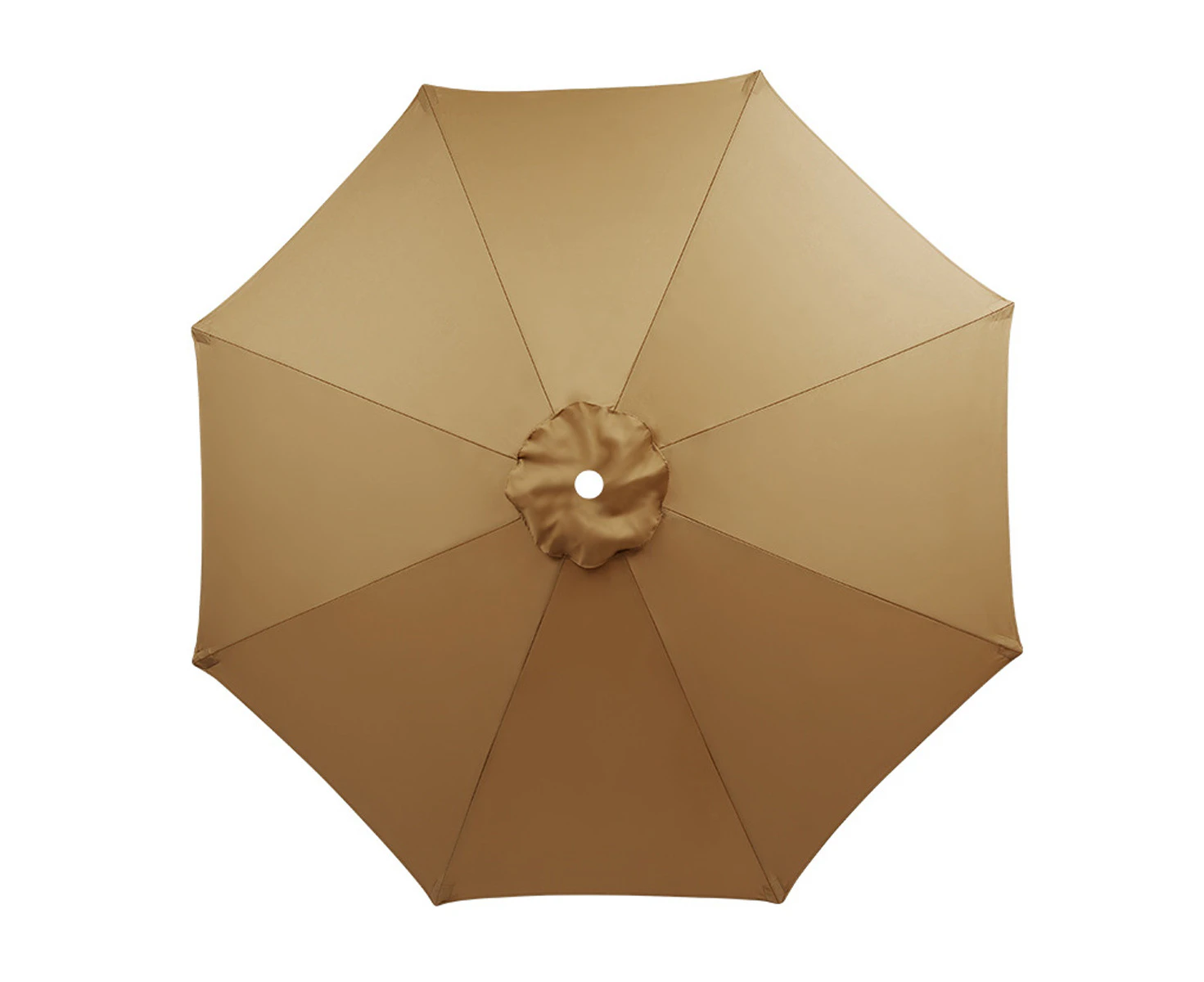 Parasol Replacement Cover, 8 Ribs, 3M, Waterproof, Anti-Uv, Replacement Fabric, Beige