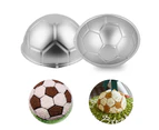 Large 3D Football Ball Birthday Cake Baking Mould Pan Diy Non-Stick Bakeware Tool