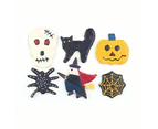 Baking Pan Halloween Cookie Cutters 6-Piece Set, Creative Cookie Cutting Molds, Fondant and Baking Tool