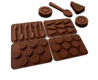 Baking pan number decoration chocolate, candy, cookie and cake baking pan, ice cube baking pan