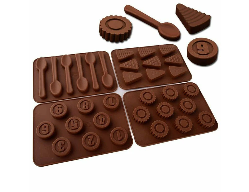 Baking pan number decoration chocolate, candy, cookie and cake baking pan, ice cube baking pan