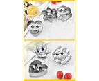 Baking pan Baking pan with creative smiley cookie cutters, cookie molds fruit and vegetable baking tool set