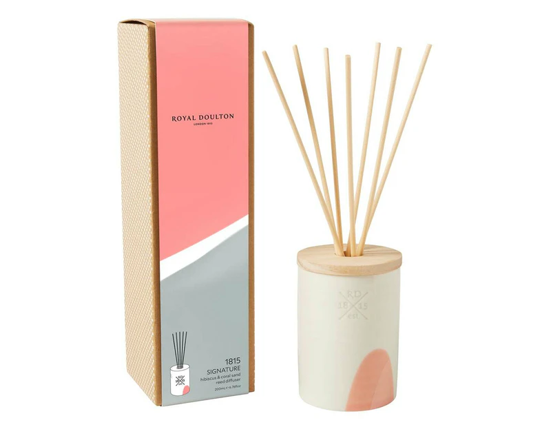 Royal Doulton Hibiscus & Coral Sand Signature Reed Diffuser 200mL